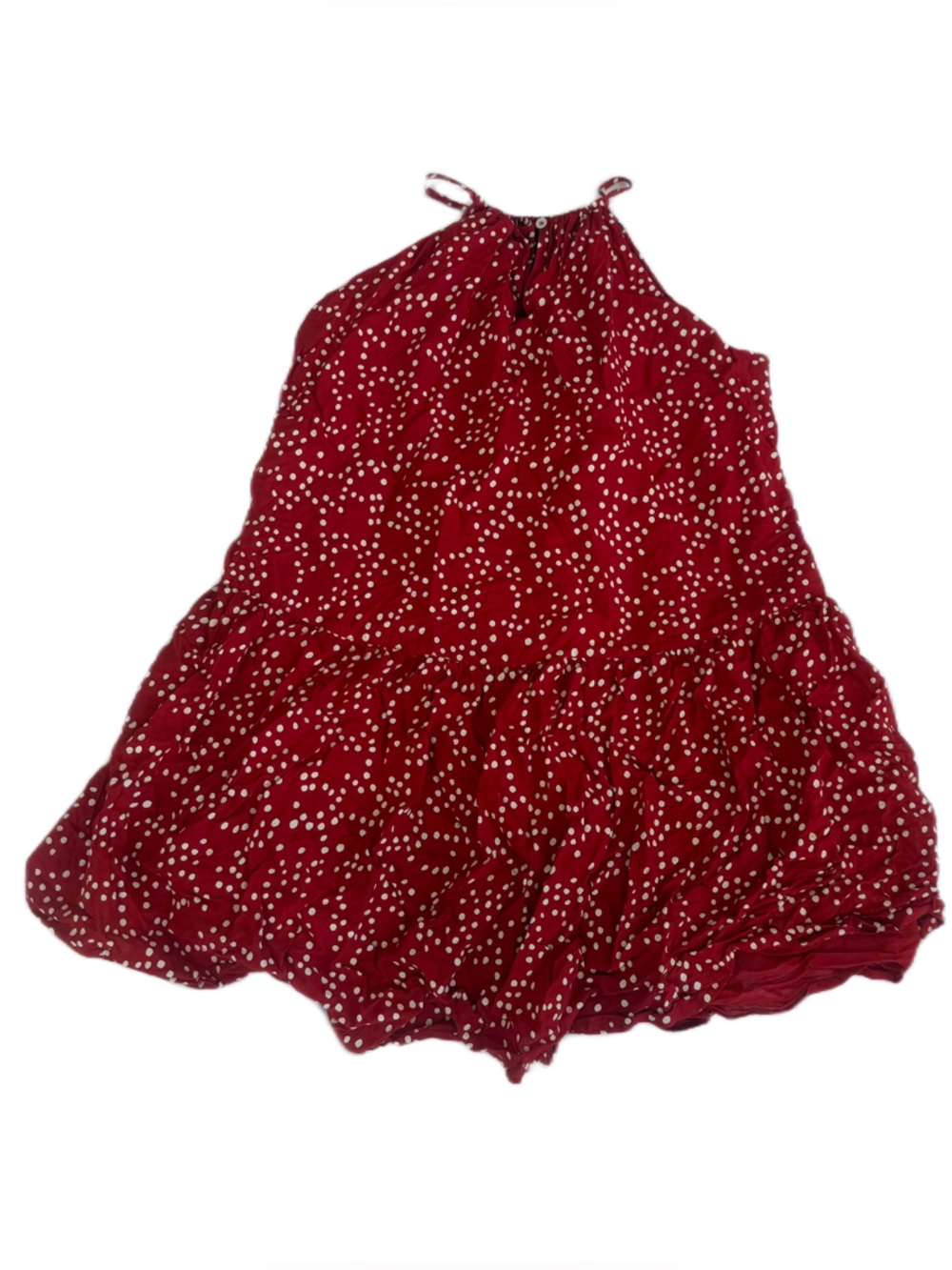 Madewell Red Polka Dot Spaghetti Strap Top Size small